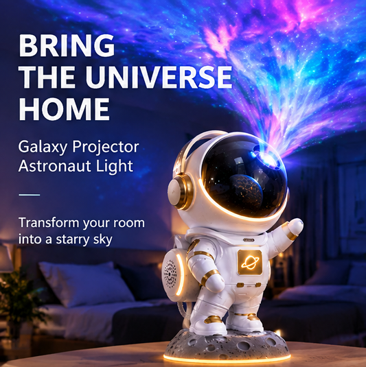 🌌 𝐓𝐨𝐲𝐧𝐞𝐜𝐝® Astronaut Galaxy Star Projector – 360° Nebula Night Light with Remote Control & Timer