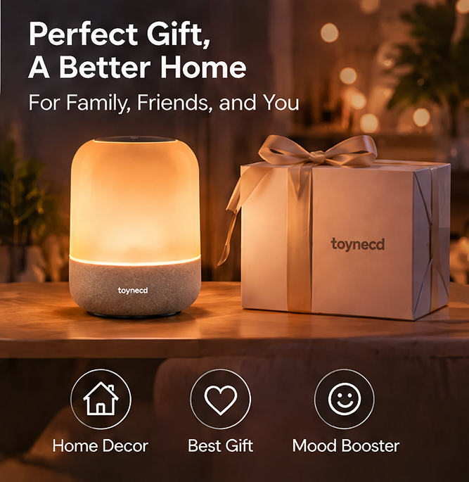 💡 𝐓𝐨𝐲𝐧𝐞𝐜𝐝 Smart Ambient Night Light | Music Sync RGB Table Lamp with App & Touch Control