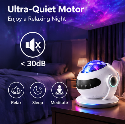 🌈𝐓𝐨𝐲𝐧𝐞𝐜 Galaxy Star Projector - 180° Adjustable Night Light with 8 Nebula Colors & Remote Control