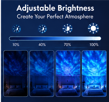 ✨ 𝐓𝐨𝐲𝐧𝐞𝐜𝐝® AstroGlow™ 3-in-1 Galaxy Star Projector with Built-in Bluetooth Speaker & Remote Control 🌌🔊🚀