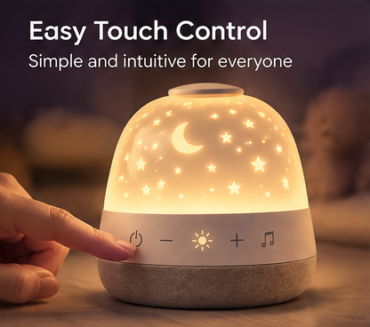 🌙 𝐓𝐨𝐲𝐧𝐞𝐜𝐝® 6-in-1 Kids Sleep Companion – Starry Sky Projector with White Noise, Lullabies & Sleep Timer