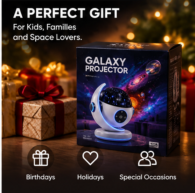 🚀 𝐓𝐨𝐲𝐧𝐞𝐜𝐝® Galaxy Star Projector Night Light – 12-in-1 Planetarium Cosmos Projector with 360° Rotation, Touch Control, Adjustable Brightness & Timer, USB Powered Space Lamp for Kids Bedroom & Home Decor